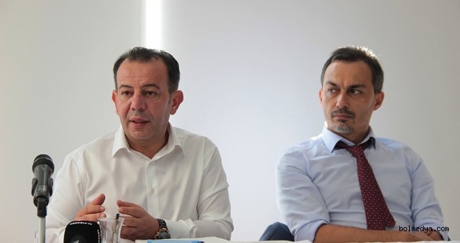 Bolu Belediye Başkanı Tanju Özcan Basın Toplantısı Düzenledi.