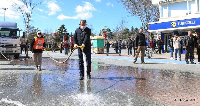 Bolu Belediyesi Korona virüse karşı önlemlere Devam Ediyor