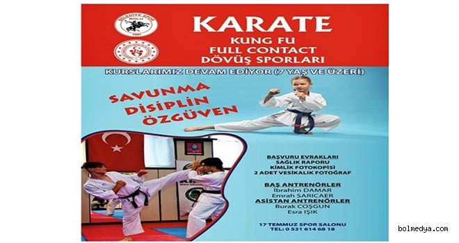 Bolu Belediyespor Karate Kış Okulu Başlıyor