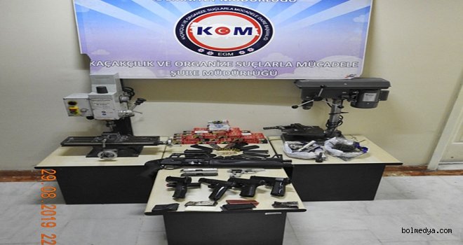 Bolu’da Kaçak Silah İmalathanesine Baskın Yapıldı