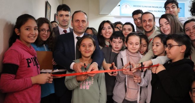 Canip Baysal Ortaokulu Kütüphane Açılışı
